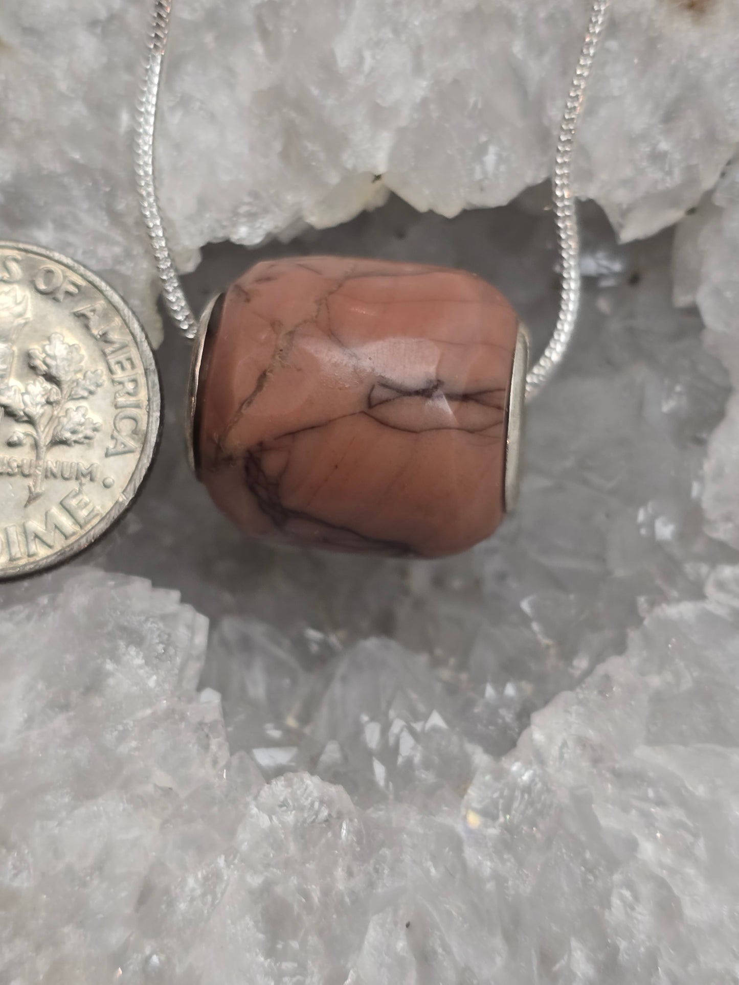 Kona Dolomite Bead Pendant k19