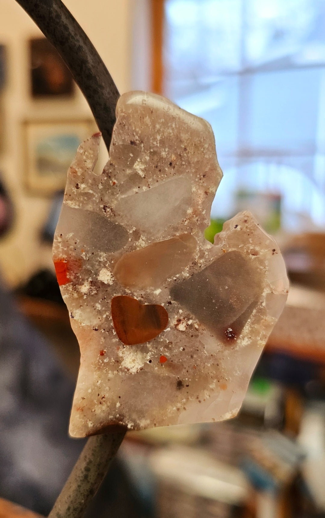 (Sold )Lower Michigan Pudding Stone_Magnet