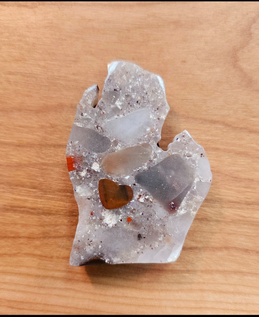 (Sold )Lower Michigan Pudding Stone_Magnet