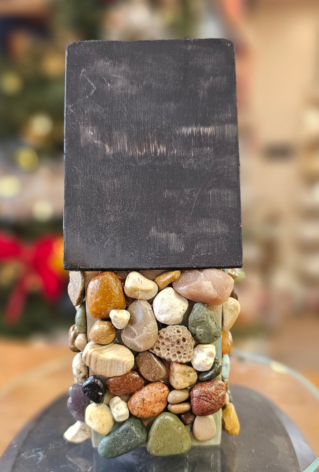 (Sold) Small n Tall Stone Birdhouse_13