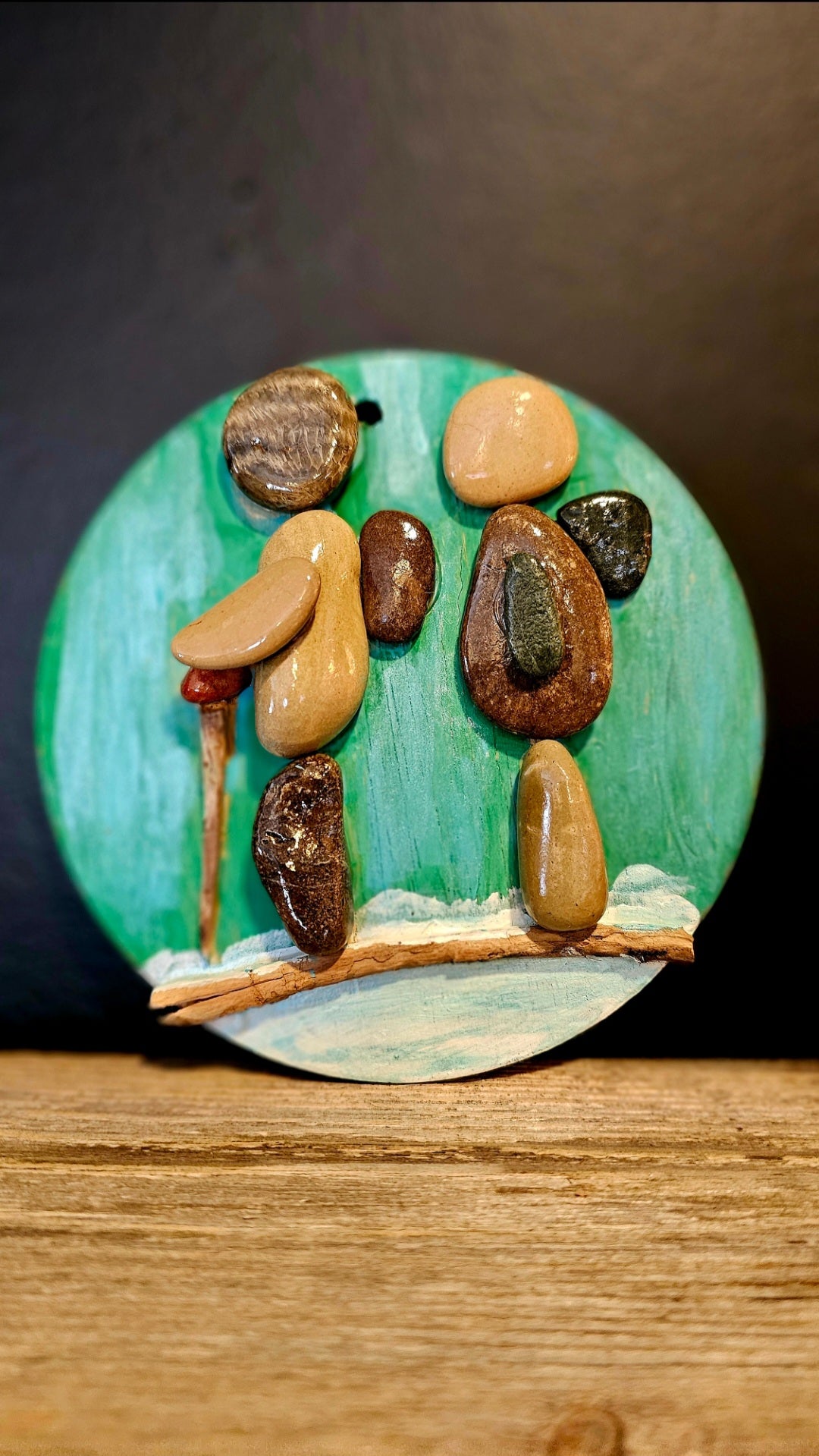 (sold) KCD_ Pebble Art Hikers
