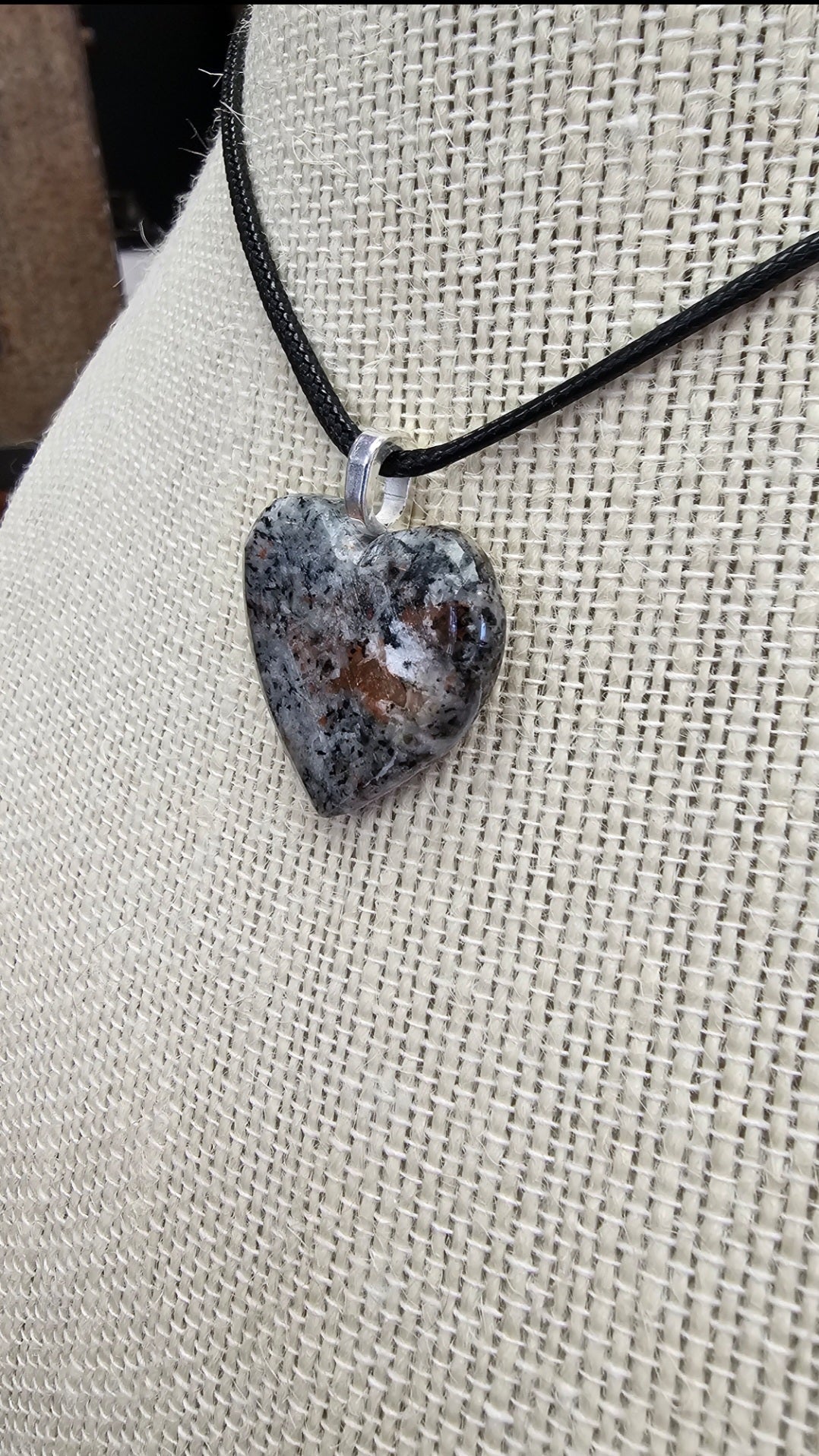 Sodalite Rich Syenite Heart Pendant_5