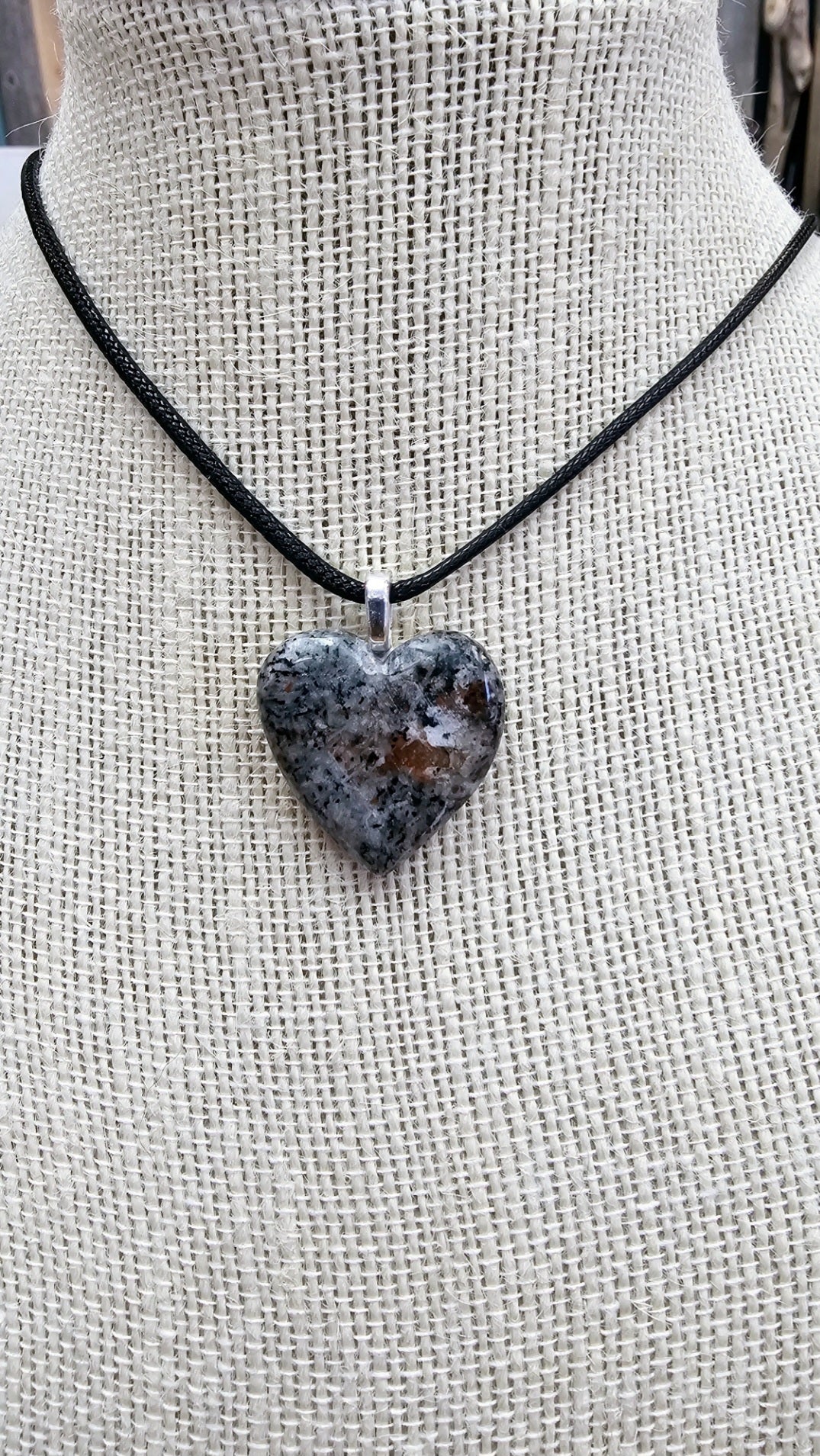 Sodalite Rich Syenite Heart Pendant_5