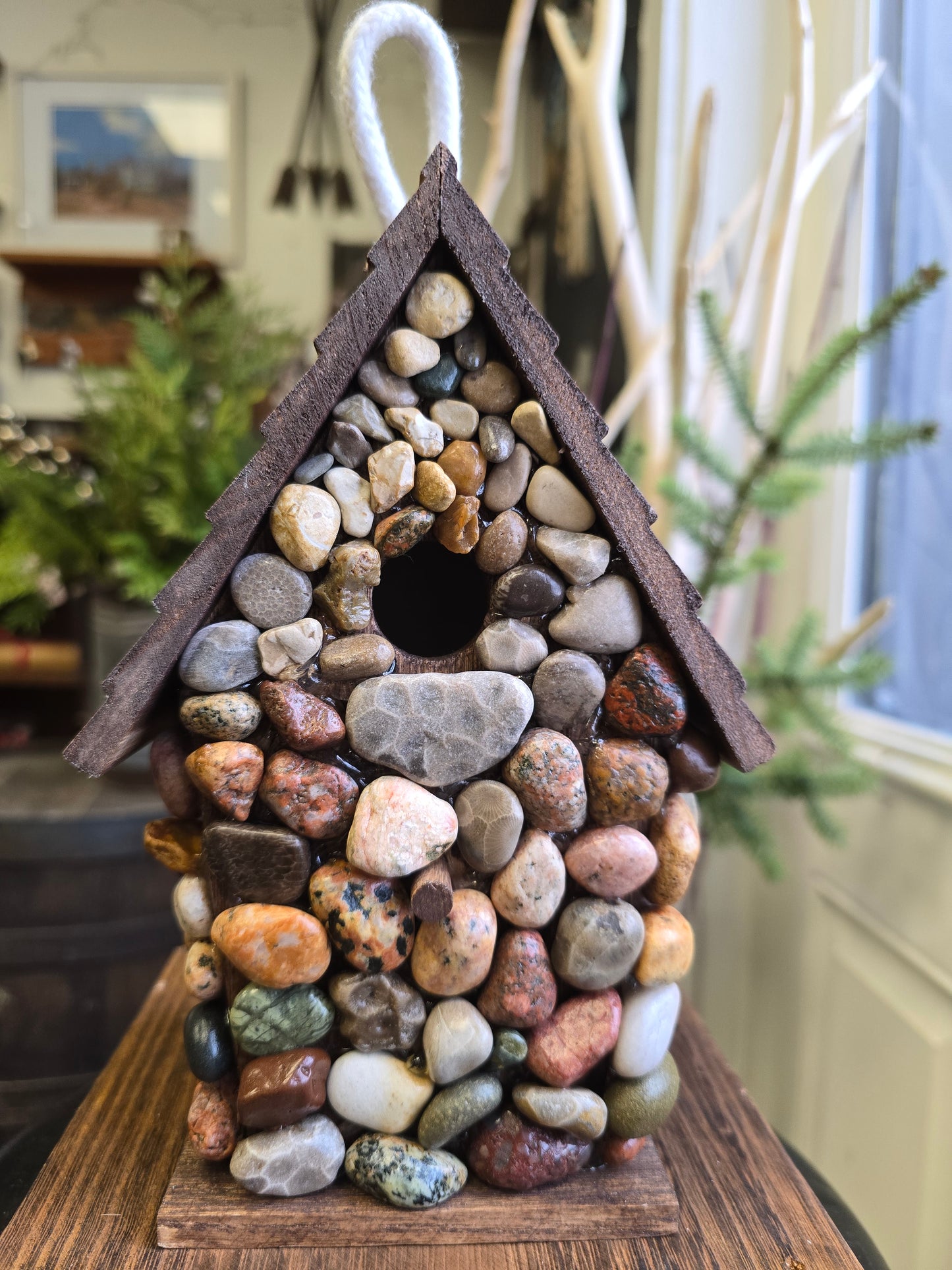 Beach Stone Birdhouse #bsb3