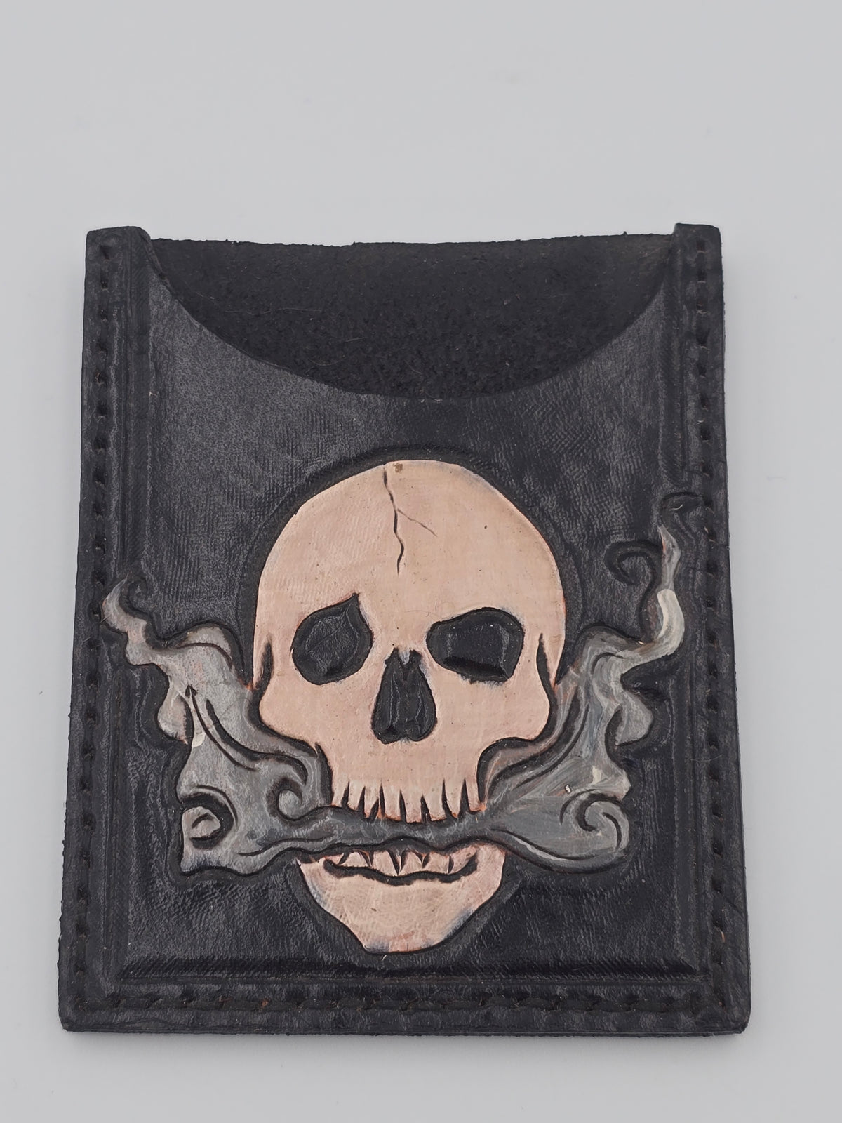 Leather Skull Cars Holder