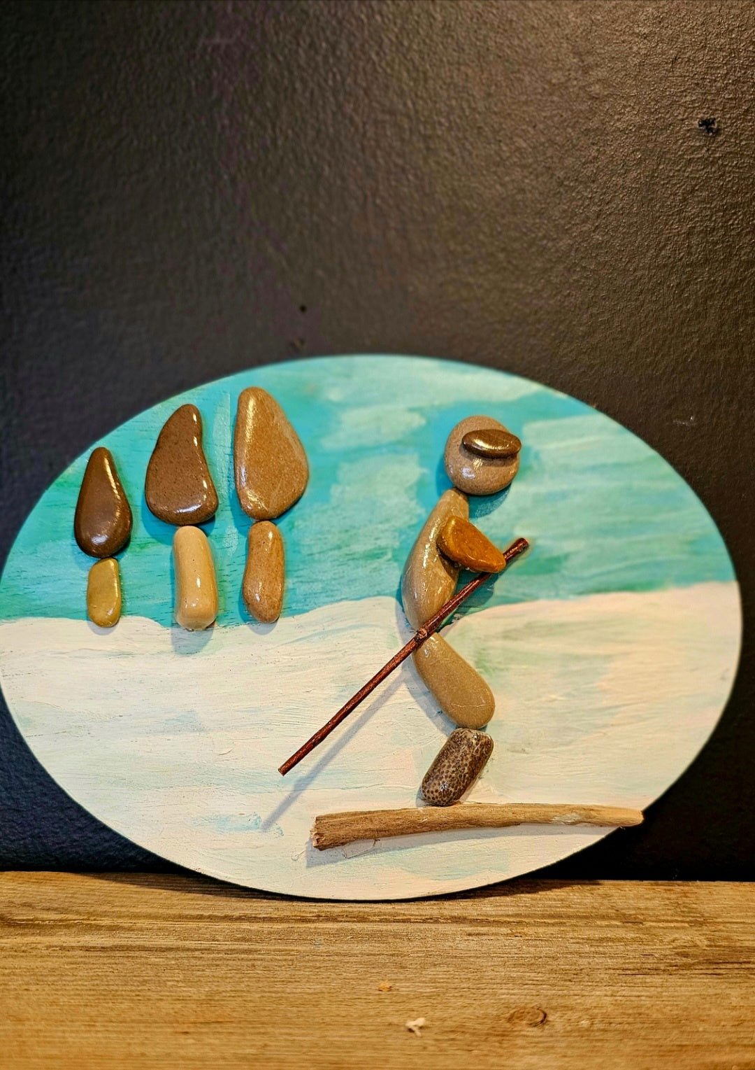 KCD_Pebble Art_Skier