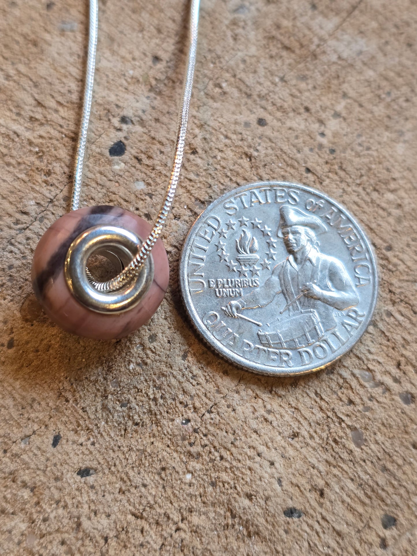 Kona Dolomite Bead Pendant k18