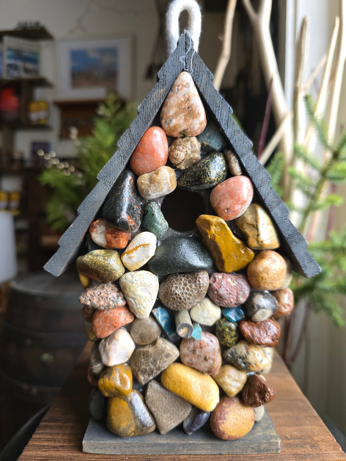 Beach Stone Birdhouse #bsbg8