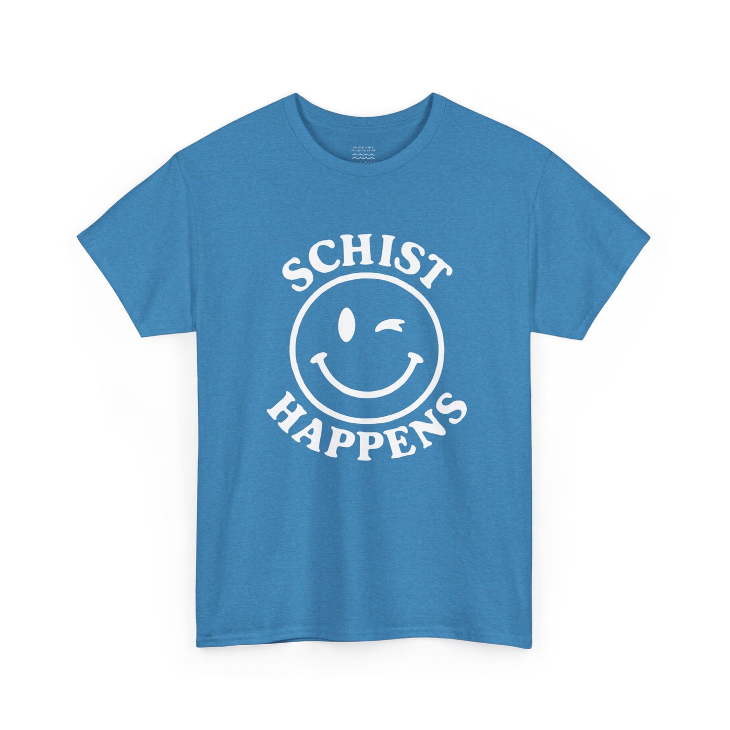 Schist Happens – Snarky Rock Tee In White