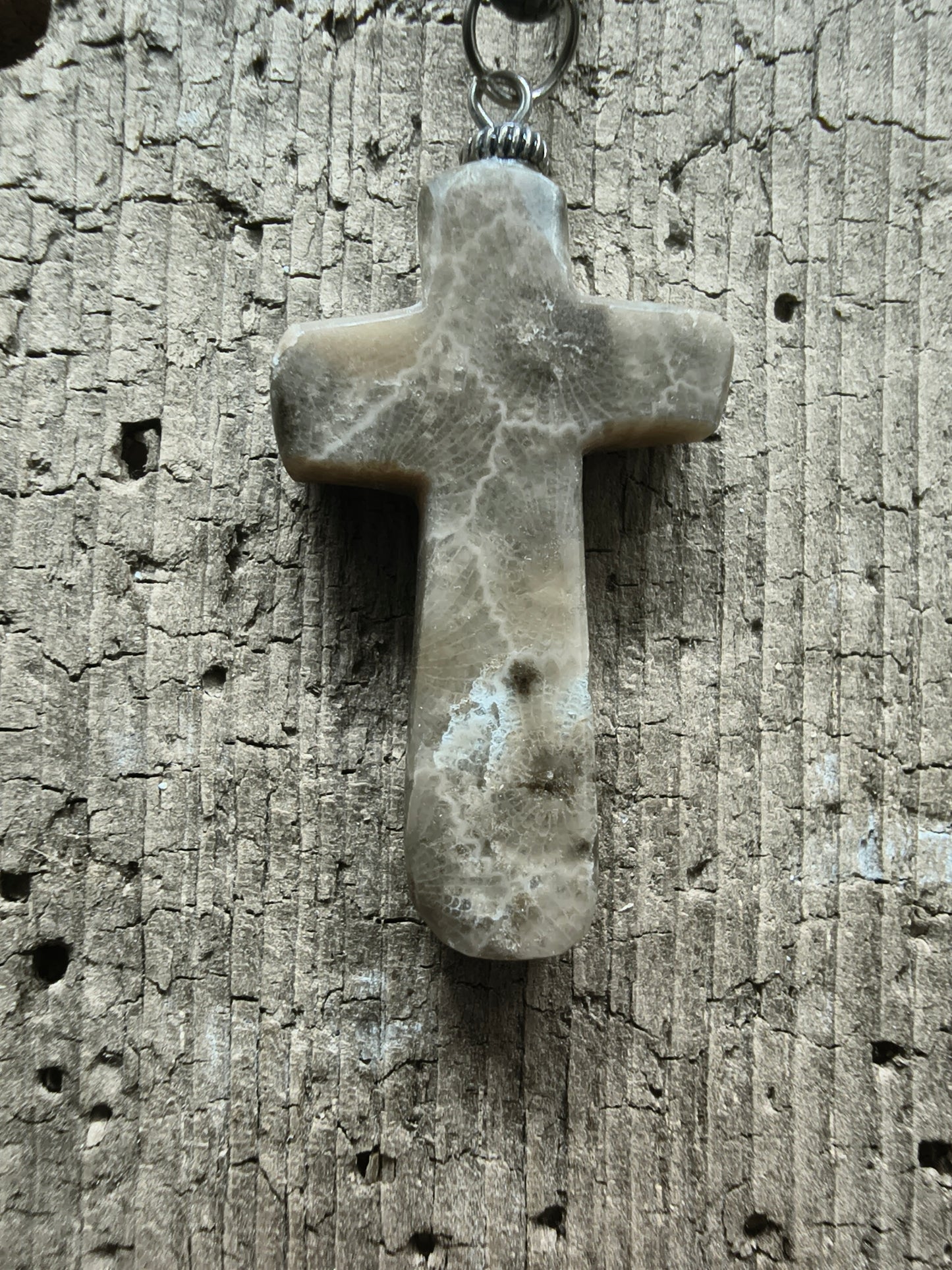 Petoskey Cross Pendant