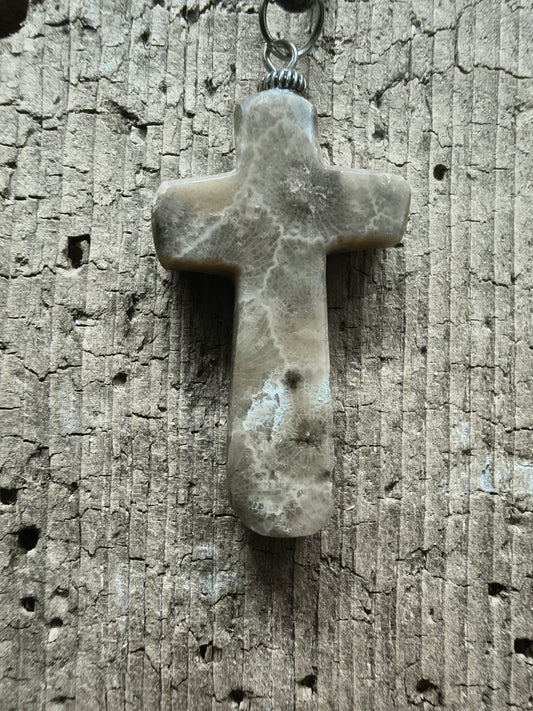 Petoskey Cross Pendant
