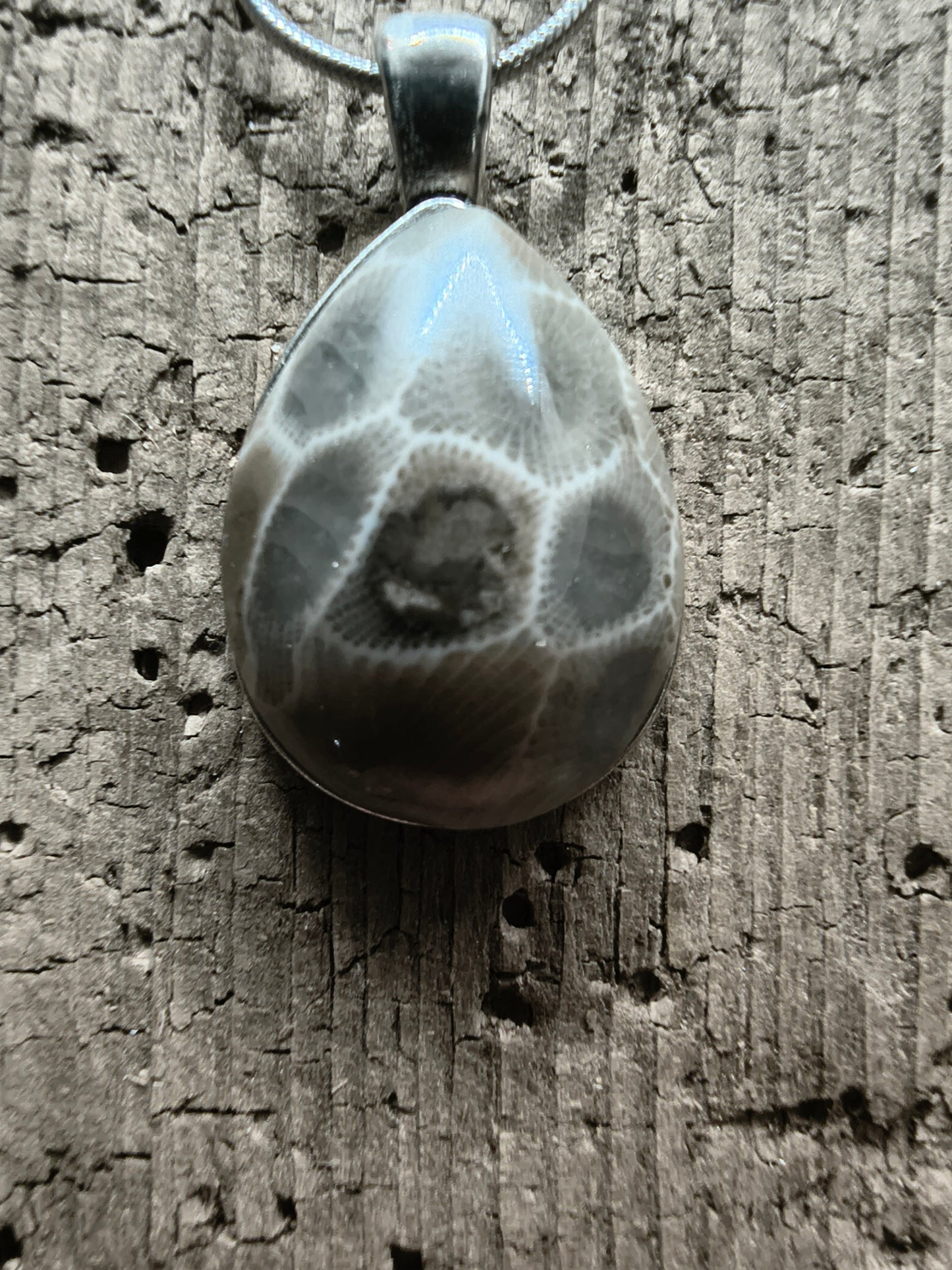 Petoskey Sterling Silver Pendant #046