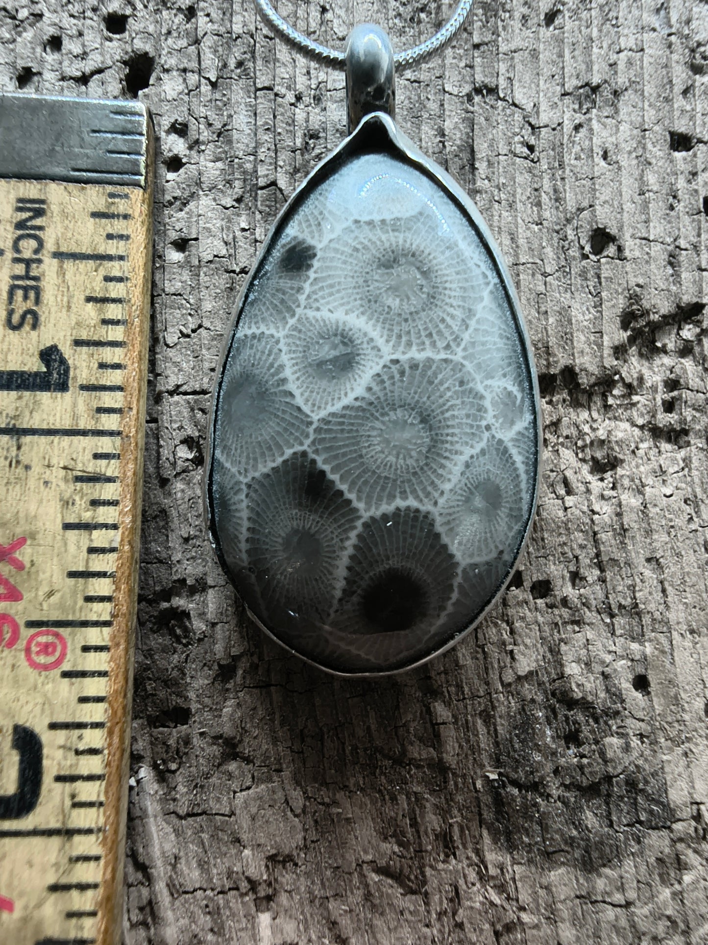 Petoskey Sterling Silver Pendant #048