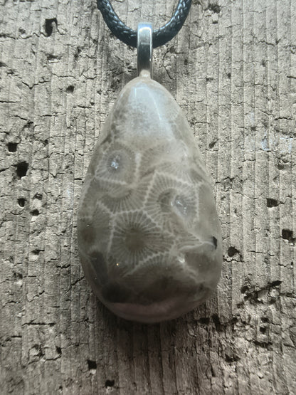 Petoskey Stone Pendant #061