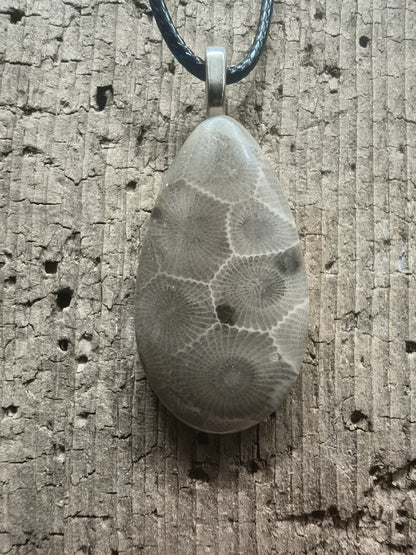 Petoskey Stone Pendant #060
