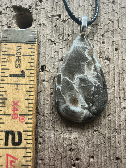 Petoskey Stone Pendant #062