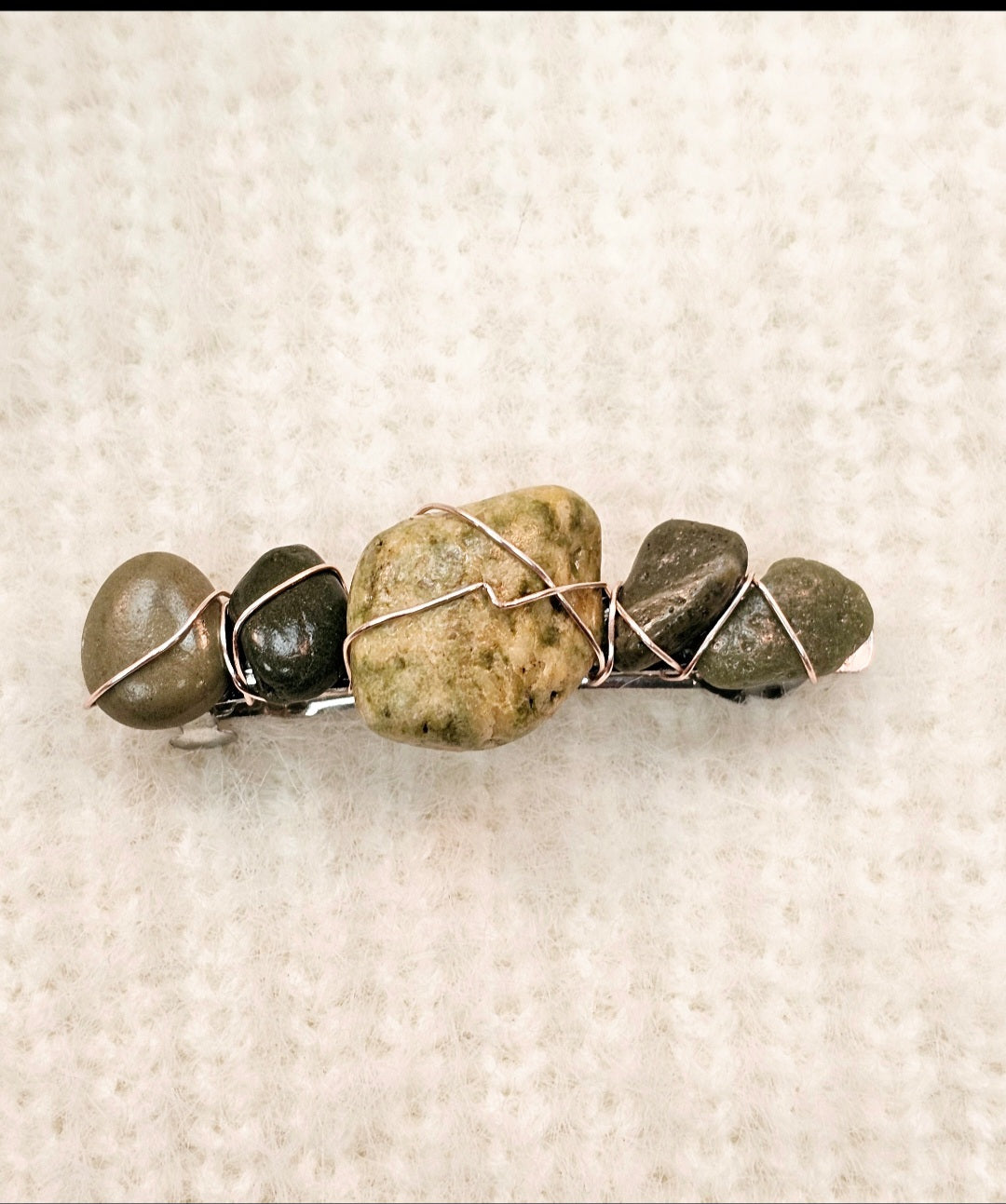 Online Small Stone French Barrette_5