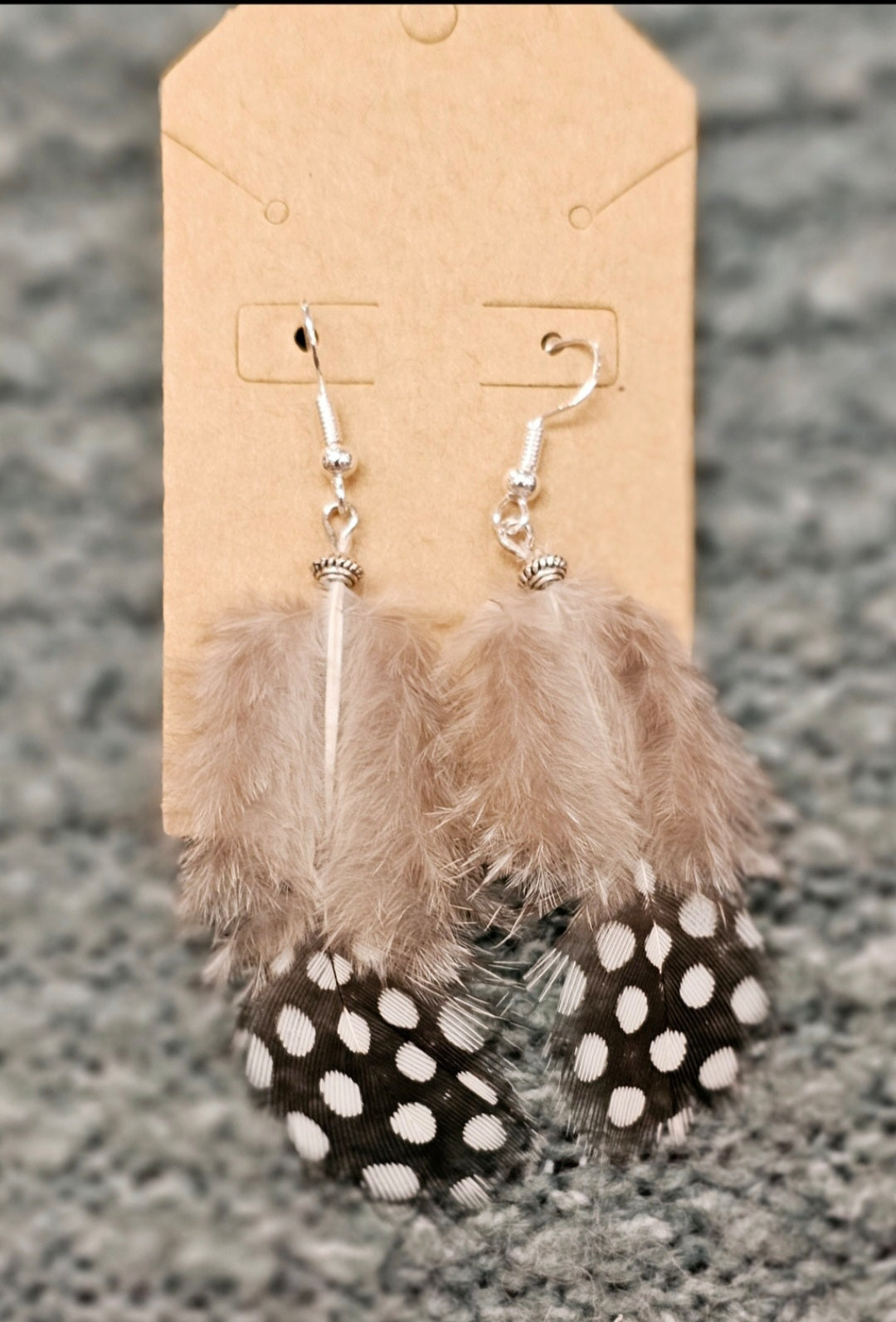 (Sold) Online Guinea Hen Earrings