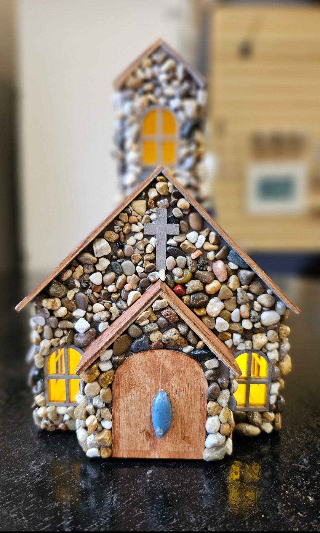 Lighted Church Birdhouse