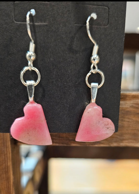 Rhodonite Heart Earring_1