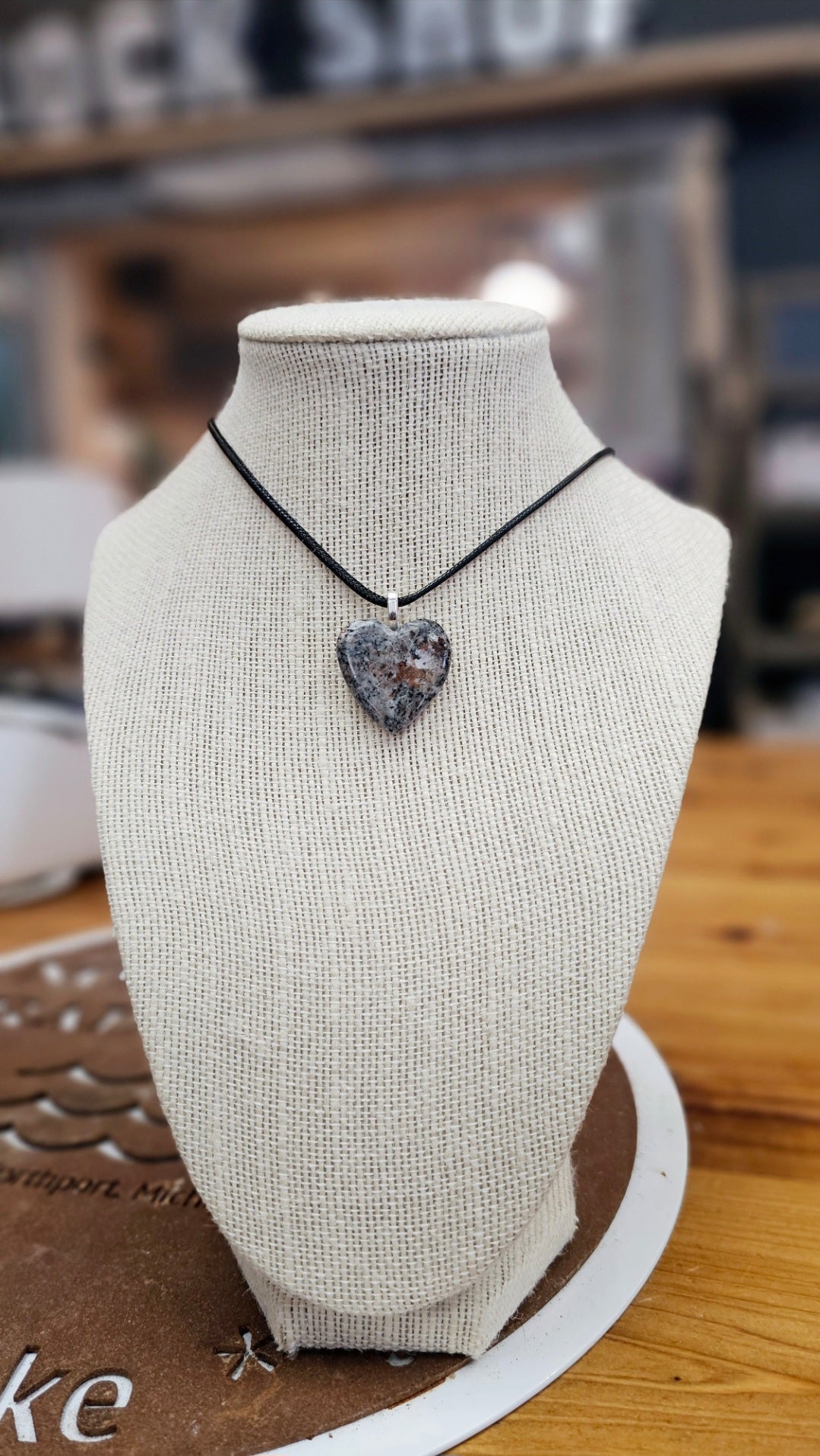 Sodalite Rich Syenite Heart Pendant_4