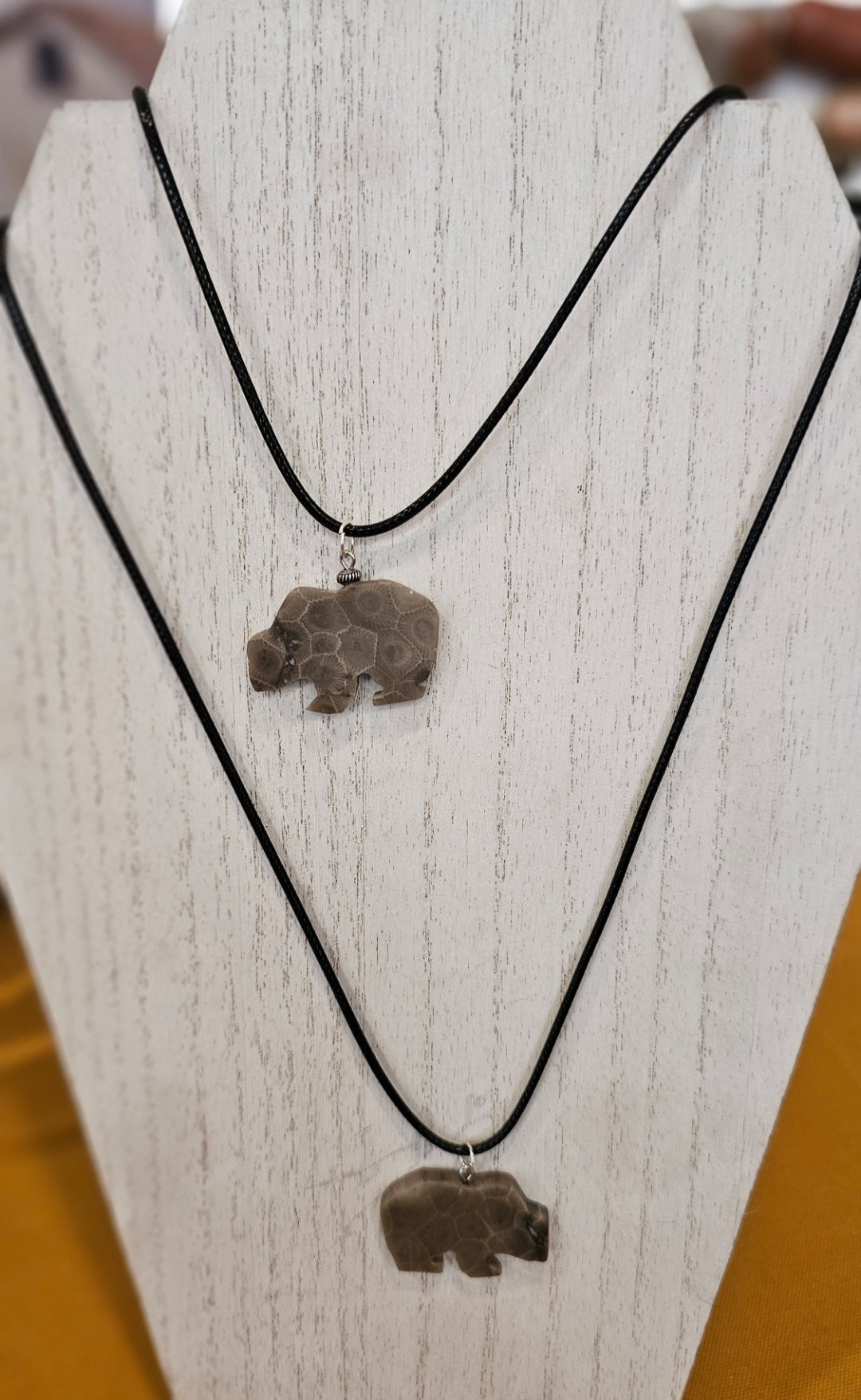 Petoskey Bear Pendant