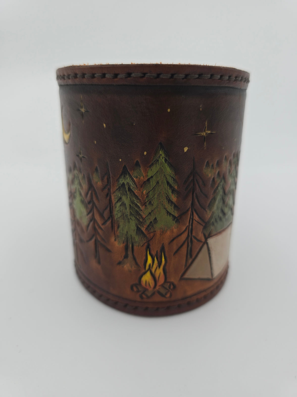 Leather Koozie With Handle