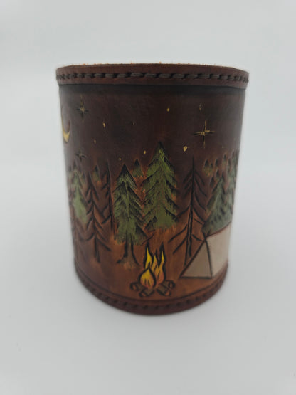 Leather Koozie With Handle