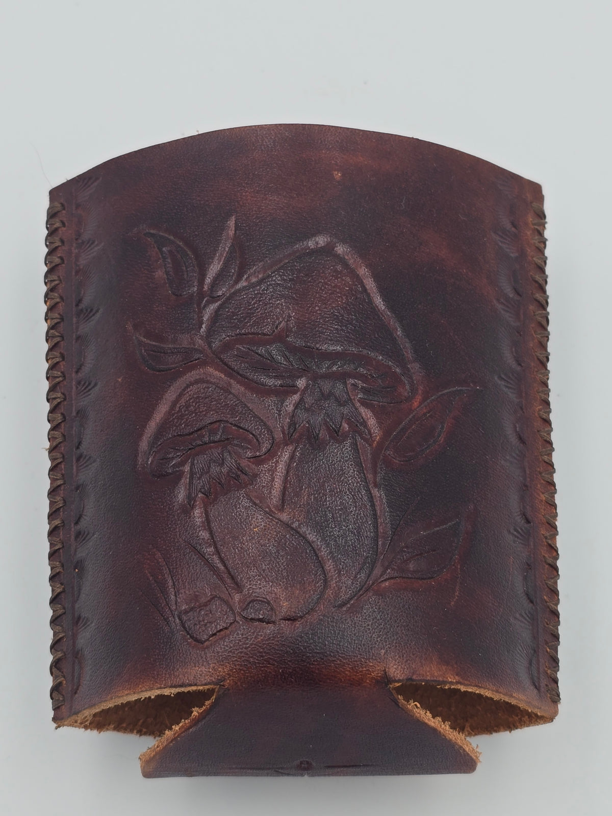 Leather Koozie Mushroom