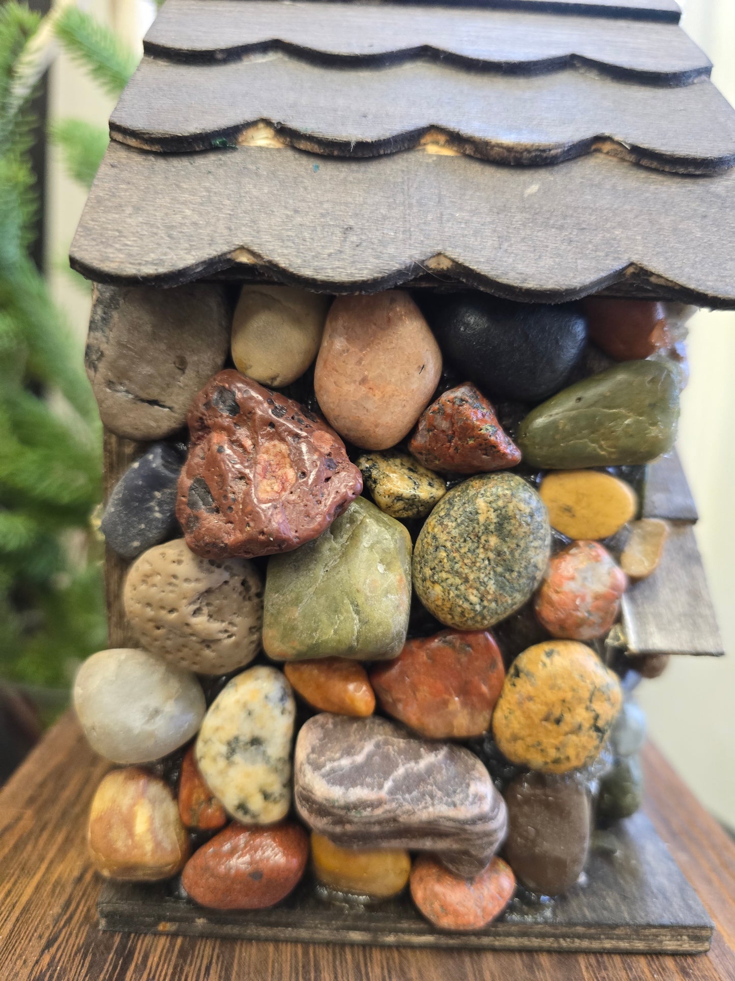 Beach Stone Birdhouse #bcbw32
