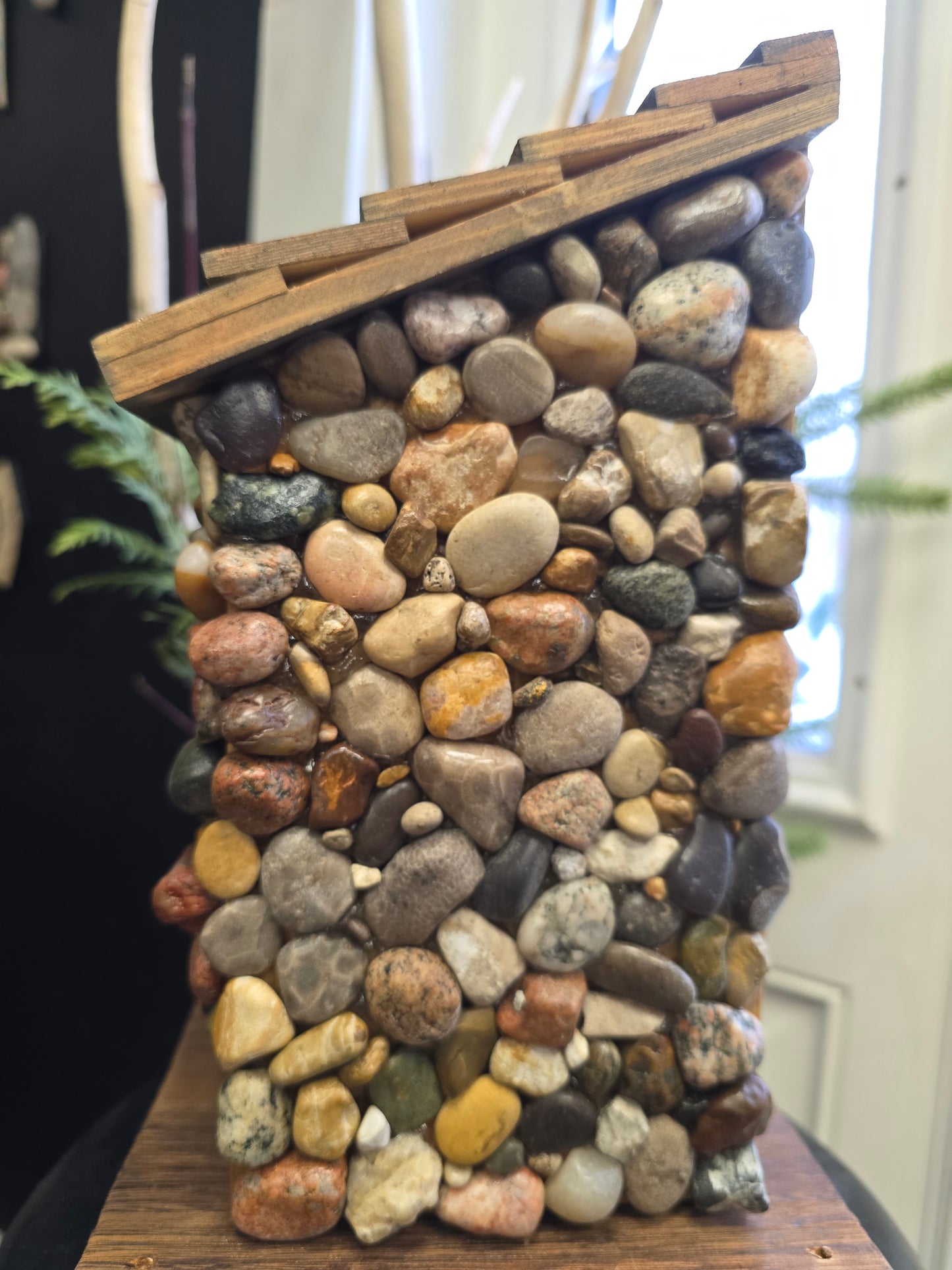 Beach Stone Birdhouse #bcb13