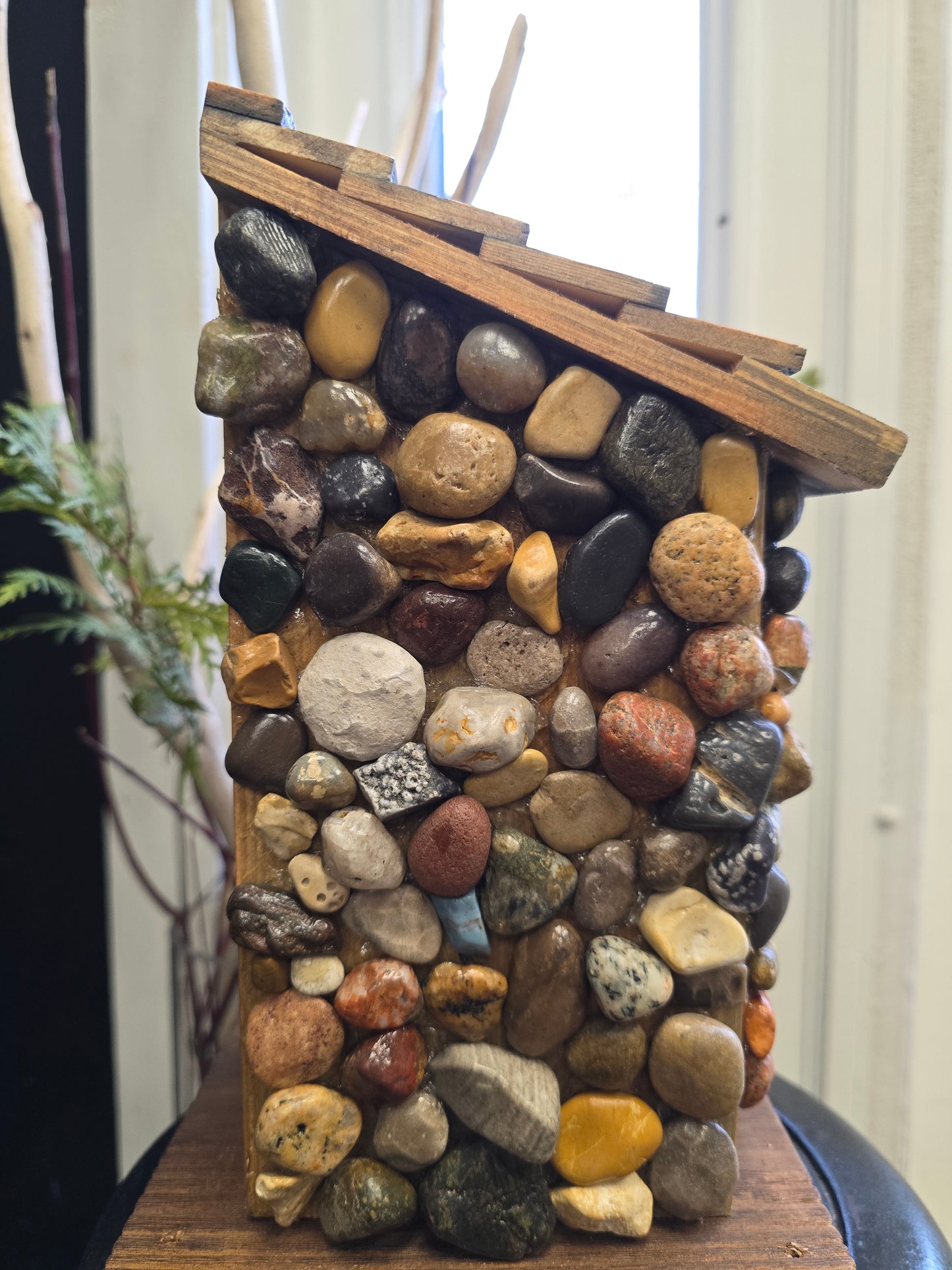 Beach Stone Birdhouse #bcb13