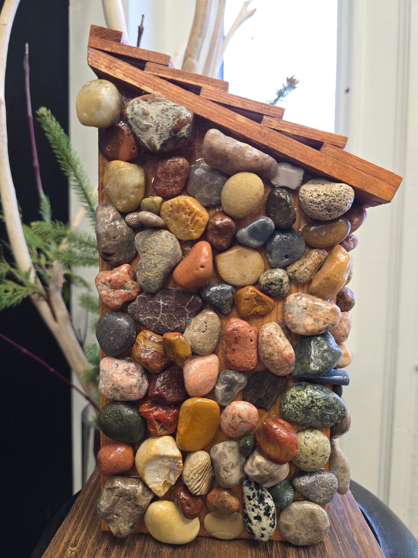 Beach Stone Birdhouse #bcb14