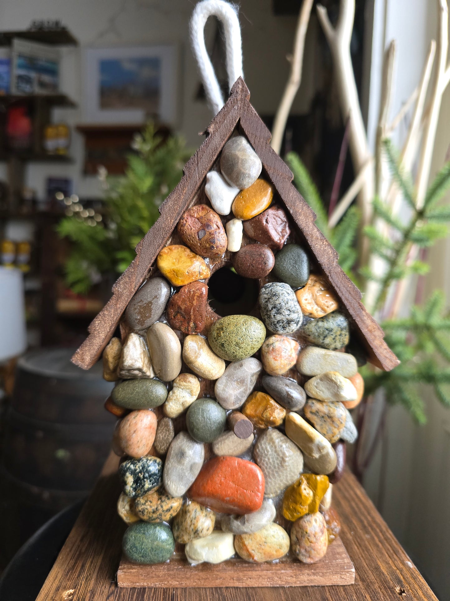 Beach Stone Birdhouse #bcb2