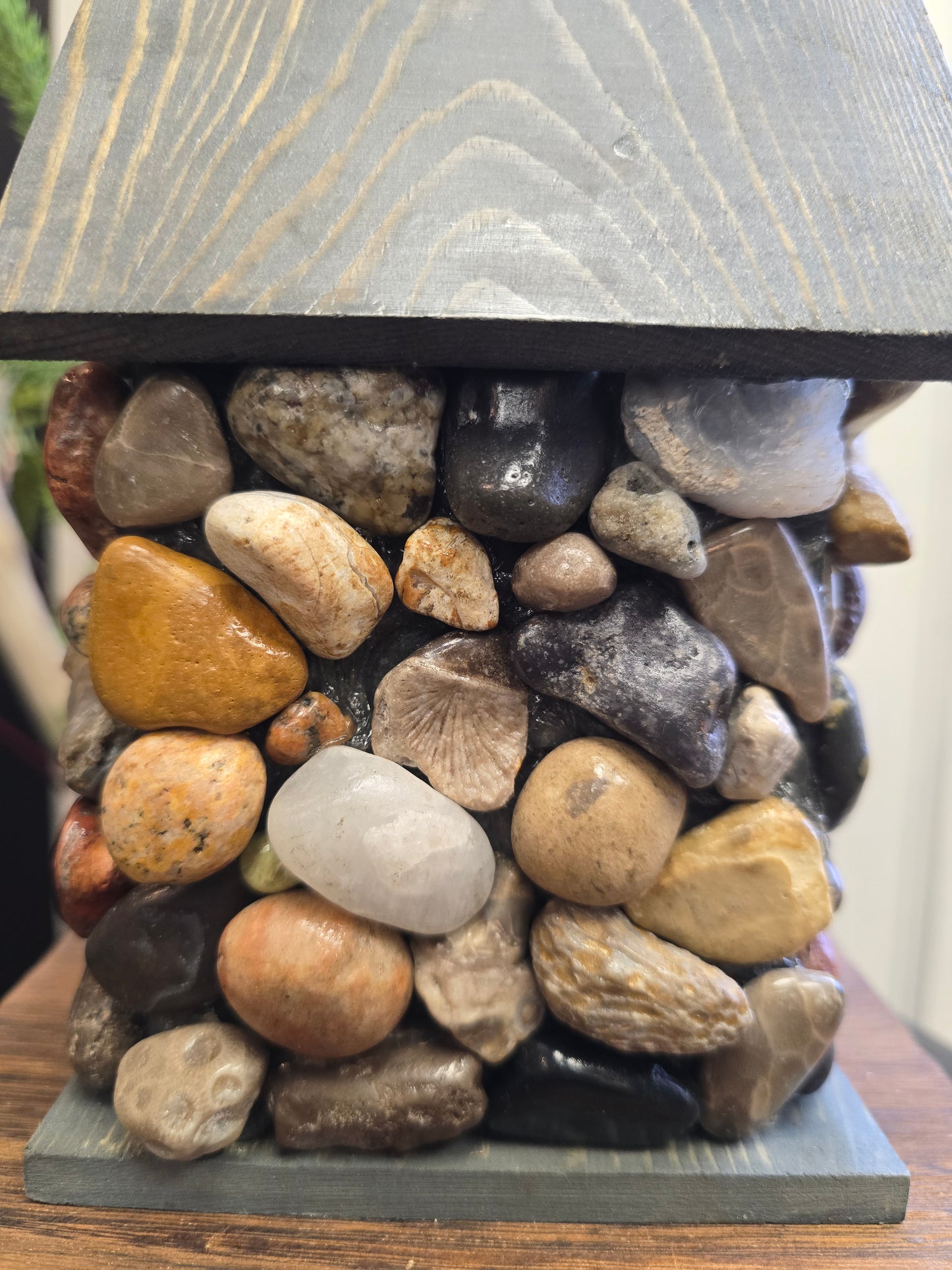 Beach Stone Birdhouse #bcbw23