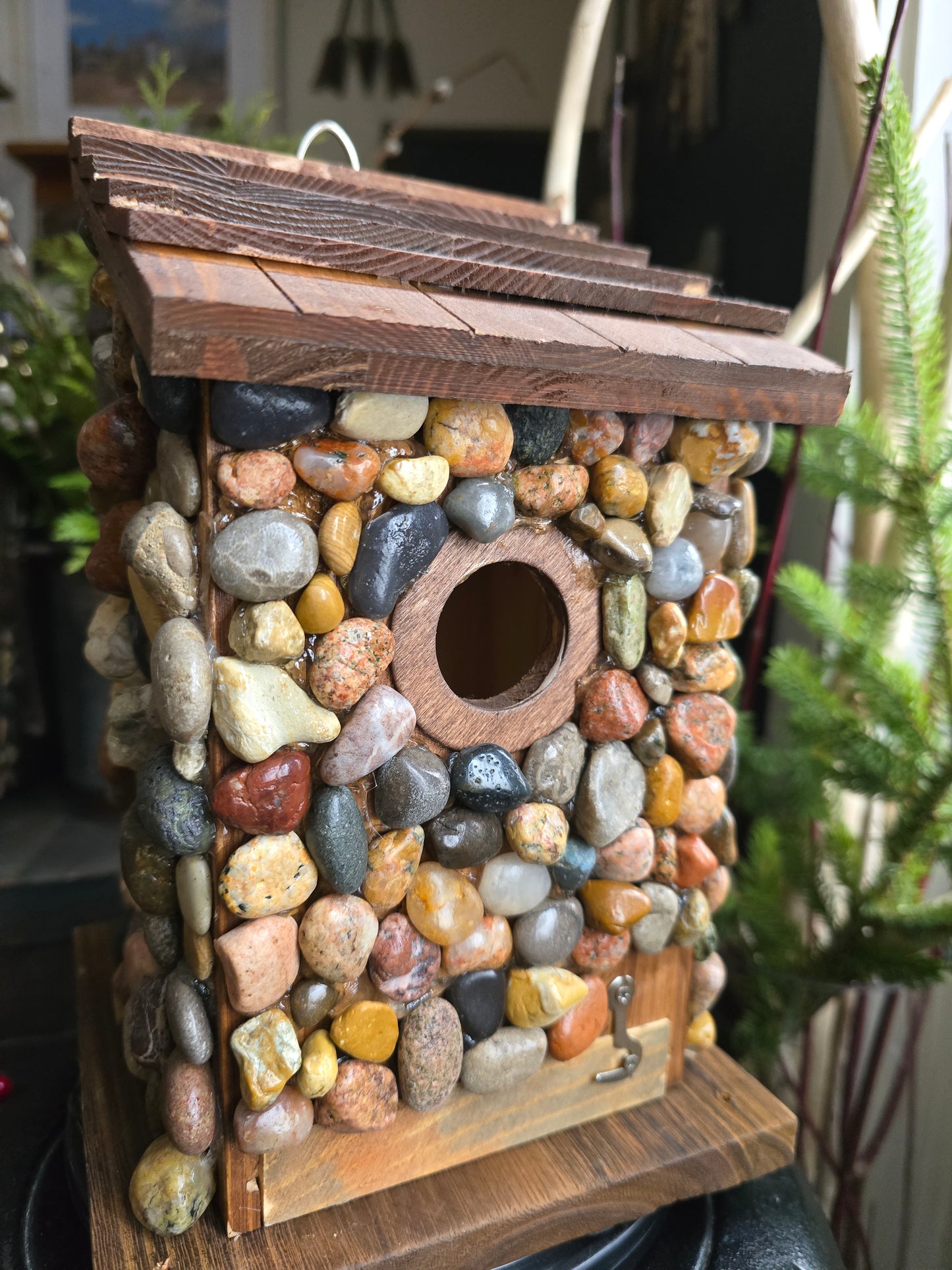 Beach Stone Birdhouse #bcb11