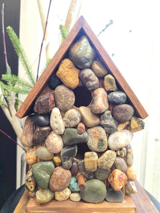 Beach Stone Birdhouse #bcbm21