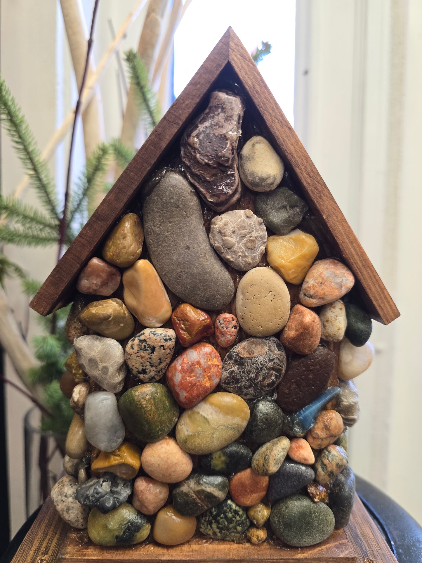 Beach Stone Birdhouse #bcbm21