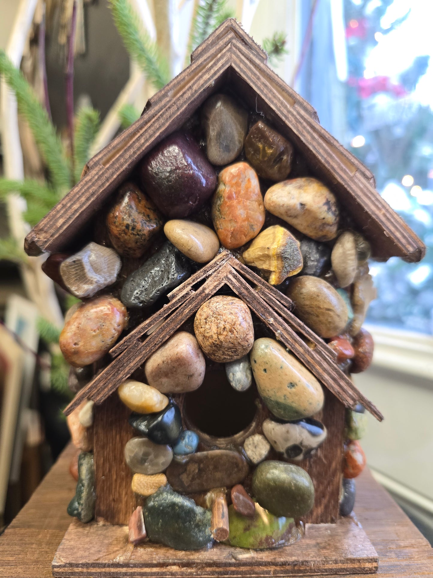 Beach Stone Birdhouse #bcbw31