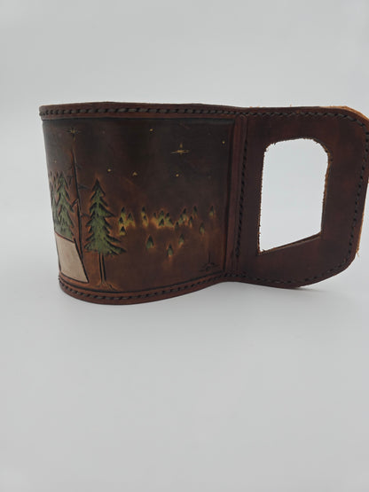 Leather Koozie With Handle