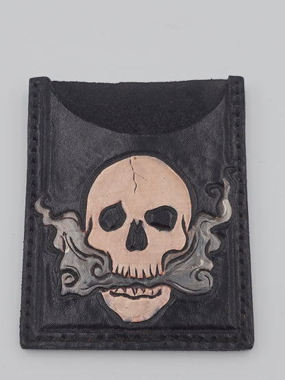 Leather Skull Cars Holder