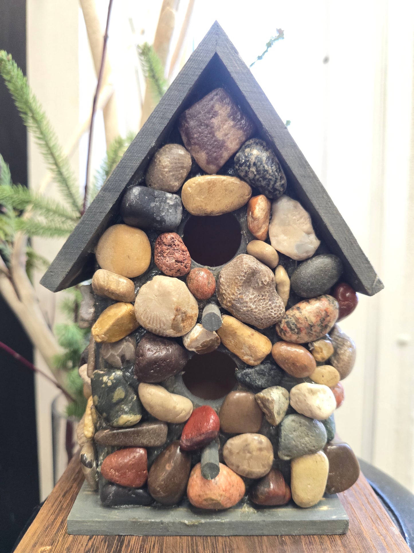 Beach Stone Birdhouse #bcbw23